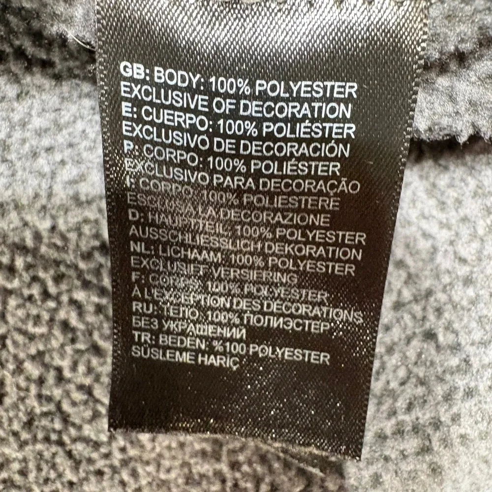The North Face Pullover Mens Large Gray 1/4 Zip Textured Fleece NF0A3YR10C5